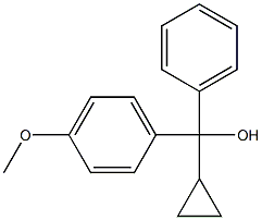 cyclopropyl(4-methoxyphenyl)phenylmethanol Structure