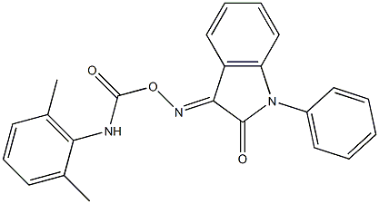 3-({[(2,6-dimethylanilino)carbonyl]oxy}imino)-1-phenyl-1H-indol-2-one|