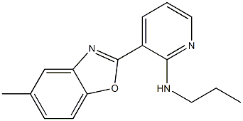 N-[3-(5-methyl-1,3-benzoxazol-2-yl)-2-pyridinyl]-N-propylamine,,结构式