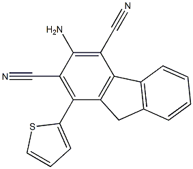 3-amino-1-(2-thienyl)-9H-fluorene-2,4-dicarbonitrile Structure