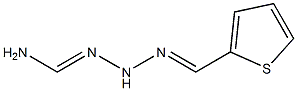 N'-(2-thienylmethylidene)aminomethanehydrazonamide Structure