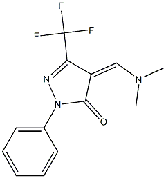 4-[(dimethylamino)methylidene]-1-phenyl-3-(trifluoromethyl)-4,5-dihydro-1H-pyrazol-5-one