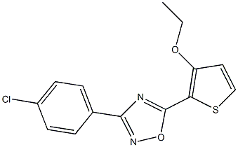 3-(4-chlorophenyl)-5-(3-ethoxy-2-thienyl)-1,2,4-oxadiazole