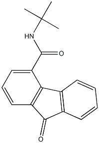 N4-(tert-butyl)-9-oxo-9H-fluorene-4-carboxamide 化学構造式