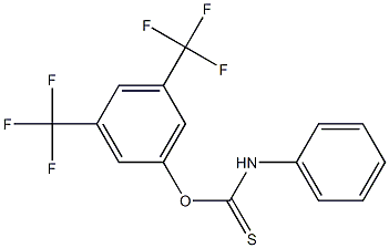 3,5-di(trifluoromethyl)phenyl anilinomethanethioate 结构式