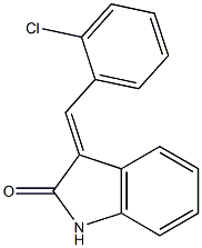 3-(2-chlorobenzylidene)indolin-2-one Struktur