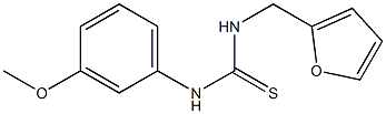 N-(2-furylmethyl)-N'-(3-methoxyphenyl)thiourea Struktur