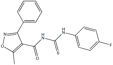 N-(4-fluorophenyl)-N'-[(5-methyl-3-phenylisoxazol-4-yl)carbonyl]thiourea