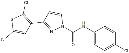  N1-(4-chlorophenyl)-3-(2,5-dichloro-3-thienyl)-1H-pyrazole-1-carboxamide