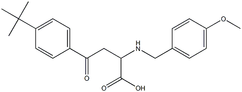 4-[4-(tert-butyl)phenyl]-2-[(4-methoxybenzyl)amino]-4-oxobutanoic acid Structure