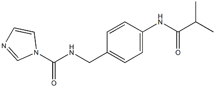 N-[4-(isobutyrylamino)benzyl]-1H-imidazole-1-carboxamide,,结构式