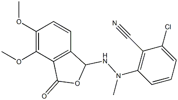 2-chloro-6-[2-(4,5-dimethoxy-3-oxo-1,3-dihydroisobenzofuran-1-yl)-1-methylhydrazino]benzonitrile|