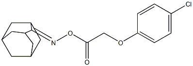 2-({[2-(4-chlorophenoxy)acetyl]oxy}imino)adamantane Struktur