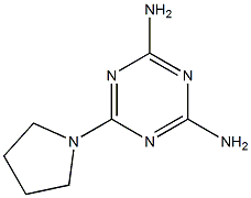 2,4-Diamino-6-pyrrolidino-1,3,5-triazine Struktur