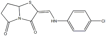 2-[(4-chloroanilino)methylene]dihydropyrrolo[2,1-b][1,3]thiazole-3,5(2H,6H)-dione Struktur