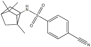 N1-(1,3,3-trimethylbicyclo[2.2.1]hept-2-yl)-4-cyanobenzene-1-sulfonamide Structure