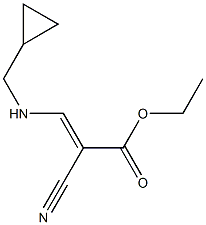 ethyl 2-cyano-3-[(cyclopropylmethyl)amino]acrylate Structure