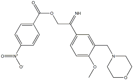4-(2-methoxy-5-{[(4-nitrobenzoyl)oxy]ethanimidoyl}benzyl)morpholine