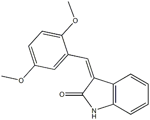 3-(2,5-dimethoxybenzylidene)indolin-2-one