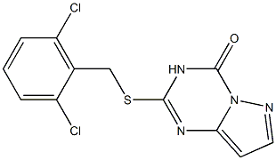  2-[(2,6-dichlorobenzyl)thio]-3,4-dihydropyrazolo[1,5-a][1,3,5]triazin-4-one