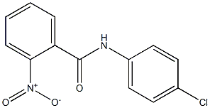 N-(4-chlorophenyl)-2-nitrobenzenecarboxamide 化学構造式