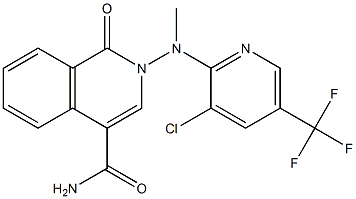 2-[[3-chloro-5-(trifluoromethyl)-2-pyridinyl](methyl)amino]-1-oxo-1,2-dihydro-4-isoquinolinecarboxamide|