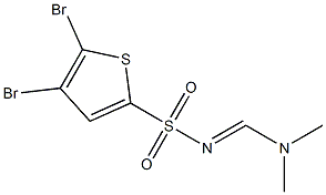 N2-[(dimethylamino)methylidene]-4,5-dibromothiophene-2-sulfonamide,,结构式