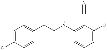 2-chloro-6-[(4-chlorophenethyl)amino]benzonitrile,,结构式