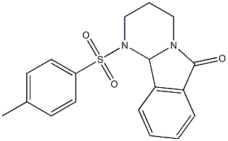 1-[(4-methylphenyl)sulfonyl]-1,2,3,4,6,10b-hexahydropyrimido[2,1-a]isoindol -6-one Structure