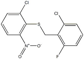 1-chloro-2-[(2-chloro-6-fluorobenzyl)thio]-3-nitrobenzene,,结构式