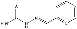 2-(2-pyridylmethylidene)hydrazine-1-carbothioamide Struktur