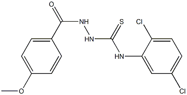 N1-(2,5-dichlorophenyl)-2-(4-methoxybenzoyl)hydrazine-1-carbothioamide Struktur