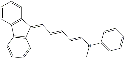 N1-[5-(9H-fluoren-9-yliden)penta-1,3-dienyl]-N1-methylaniline,,结构式