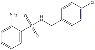 2-amino-N-(4-chlorobenzyl)benzenesulfonamide,,结构式