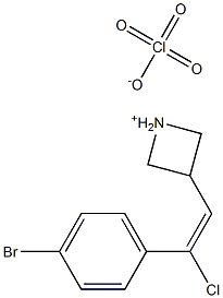 [3-(4-bromophenyl)-3-chloroprop-2-enylidene](dimethyl)ammonium perchlorate Structure