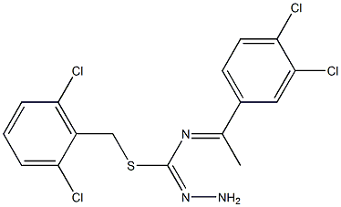 2,6-dichlorobenzyl N-[1-(3,4-dichlorophenyl)ethylidene]aminomethanehydrazonothioate