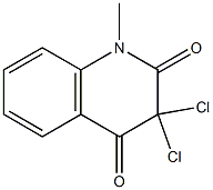3,3-dichloro-1-methyl-1,2,3,4-tetrahydroquinoline-2,4-dione 化学構造式