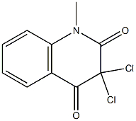 3,3-dichloro-1-methyl-1,2,3,4-tetrahydroquinoline-2,4-dione Struktur