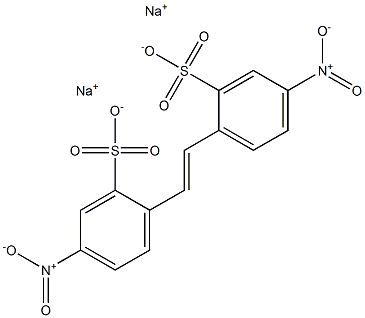 disodium 5-nitro-2-[2-(4-nitro-2-sulfonatophenyl)vinyl]benzenesulfonate 结构式