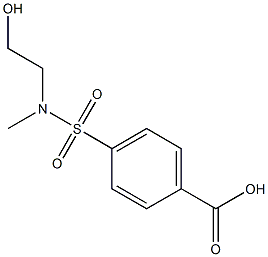 4-{[(2-hydroxyethyl)(methyl)amino]sulfonyl}benzoic acid 化学構造式