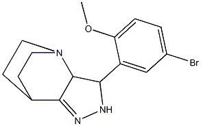 3-(5-bromo-2-methoxyphenyl)-1,4,5-triazatricyclo[5.2.2.0~2,6~]undec-5-ene Structure