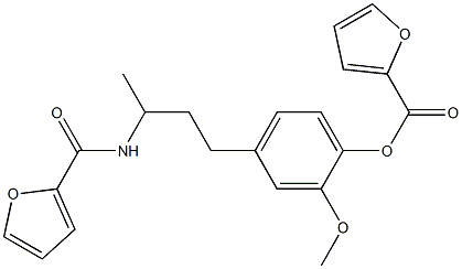 4-{3-[(2-furylcarbonyl)amino]butyl}-2-methoxyphenyl 2-furoate Structure