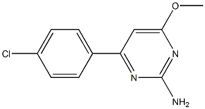 4-(4-chlorophenyl)-6-methoxypyrimidin-2-amine 结构式