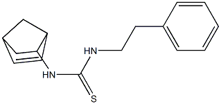 N-bicyclo[2.2.1]hept-5-en-2-yl-N'-phenethylthiourea Structure