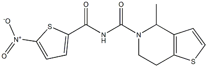 N5-[(5-nitro-2-thienyl)carbonyl]-4-methyl-4,5,6,7-tetrahydrothieno[3,2-c]pyridine-5-carboxamide|