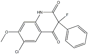 6-chloro-3-fluoro-7-methoxy-3-phenyl-1,2,3,4-tetrahydroquinoline-2,4-dione