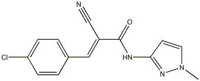  N1-(1-methyl-1H-pyrazol-3-yl)-3-(4-chlorophenyl)-2-cyanoacrylamide