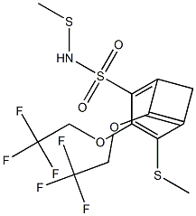 N1-di(methylthio)methylidene-2,5-di(2,2,2-trifluoroethoxy)benzene-1-sulfonamide,,结构式