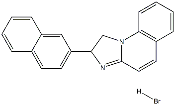 2-(2-naphthyl)-1,2-dihydroimidazo[1,2-a]quinoline hydrobromide 结构式