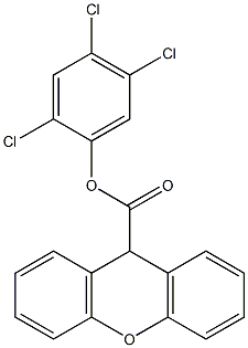 2,4,5-trichlorophenyl 9H-xanthene-9-carboxylate 结构式